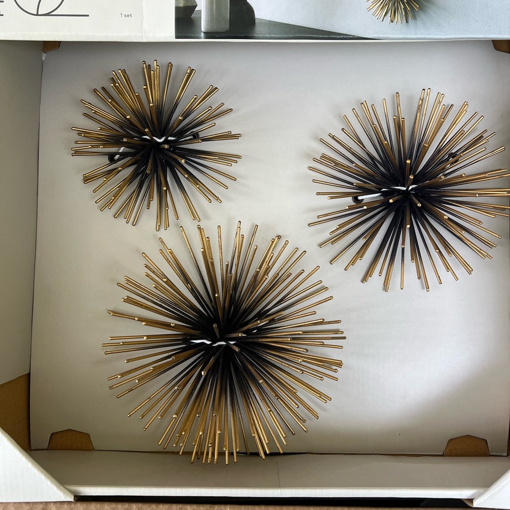 Project 62 Gold and Black Art & Decals Wall Decor